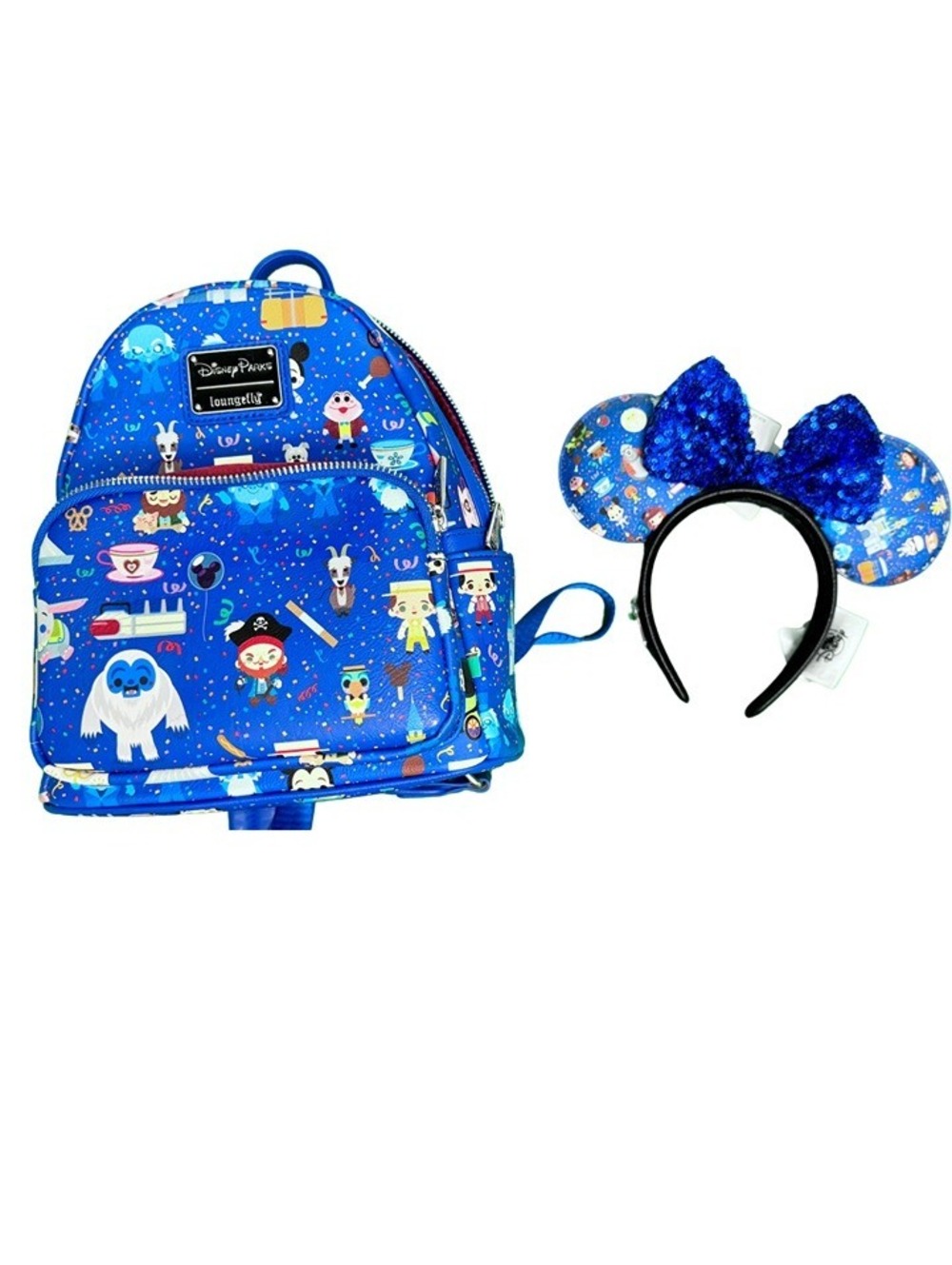 Disney Parks Chibi Icons Loungefly and Ears Headband Blue Disney World